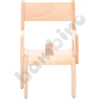 Chair Chris Deluxe 0 with non-slip stop, with felt gliders, seat height 21 cm, for table height 40 cm