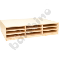 Platform with shelves for mattresses - linoleum