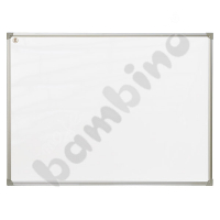 Magnetic whiteboard without imprint, simple, varnished