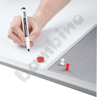 Blackboard Combi - 2 surfaces: Whiteboard + PinMag - 150 x 100 cm