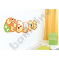 Caterpillar wall applique - magnetic balls