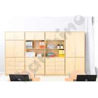 Chest of drawers with a cabinet (Flexi-TB 23T), height 203 cm