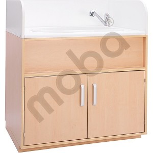 Changing pad with sink