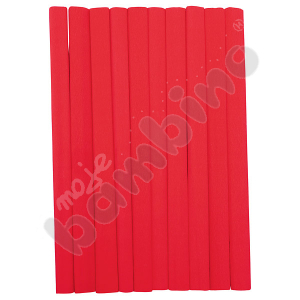 Crepe paper 10 pc, red