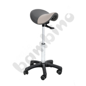 Lux Mobile Stool with office wheels, 49-62 cm