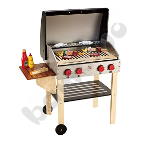 Wooden barbeque