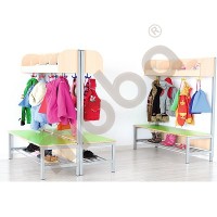 Flexi cloakroom with frame 4, height: 35 cm, green