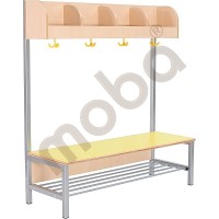 Flexi cloakroom with frame 4, height: 35 cm, yellow