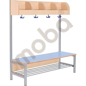 Flexi cloakroom with frame 4, height: 35 cm, blue
