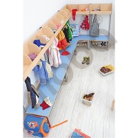 Flexi cloakroom with frame 4, height: 35 cm, blue