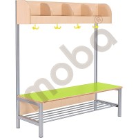 Flexi cloakroom with frame 4, height: 26 cm, green