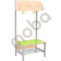 Flexi cloakroom with frame 2, height: 35 cm, green