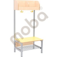 Flexi cloakroom with frame 2, height: 35 cm, yellow