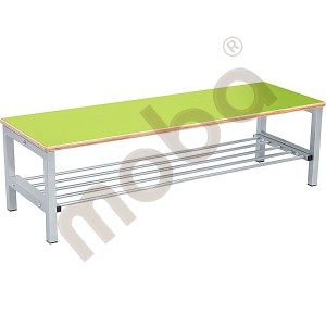 Flexi bench for cloakroom 4, height: 35 cm, green
