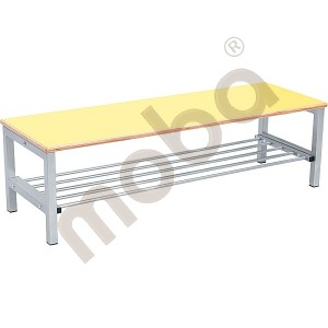 Flexi bench for cloakroom 4, height: 35 cm, yellow