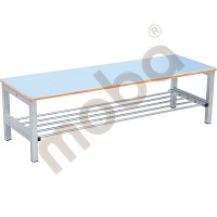 Flexi bench for cloakroom 4, height: 35 cm, blue