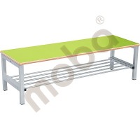 Flexi bench for cloakroom 4, height: 26 cm, green