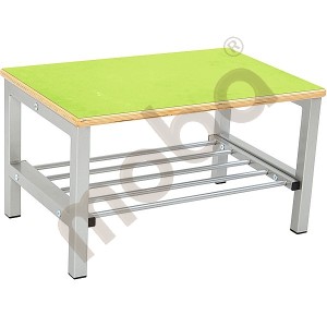 Flexi bench for cloakroom 2, height: 35 cm, green