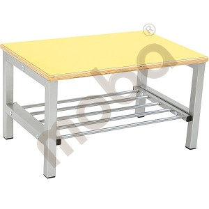 Flexi bench for cloakroom 2, height: 35 cm, yellow