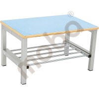 Flexi bench for cloakroom 2, height: 35 cm, blue