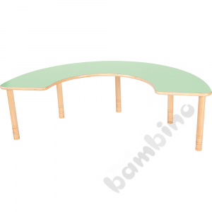 Feeding table - horseshoe - green top