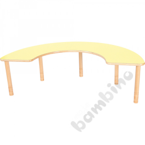 Feeding table - horseshoe - yellow top