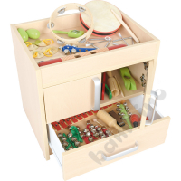Cabinet with instrument set
