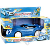 Racing car witha drive blue