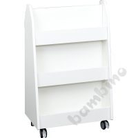 Quadro - white doublesided library stand - white