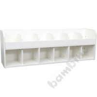 Quadro - cloakroom shelf 6, white base
