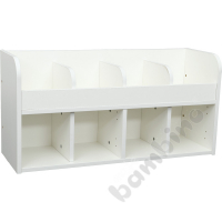 Quadro - cloakroom shelf 4, white base