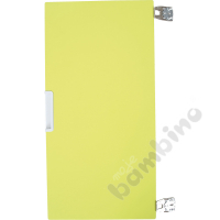 Quadro - medium doors, soft closing mechanism 90,mounted to the partition - lime