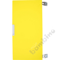 Quadro - medium doors, soft closing mechanism 90,mounted to the partition - yellow