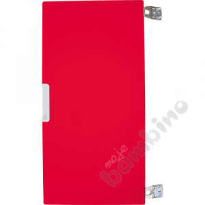 Quadro - medium doors, soft closing mechanism 90,mounted to the partition - red