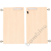 Doors Grande medium 90 ° with lock 2 pcs - maple