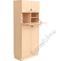 Grande cabinet with folding tabletop - maple