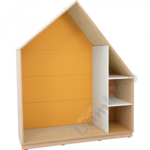 Quadro - house cabinet with 2 shelves - orange