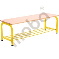 Cloakroom bench - yellow