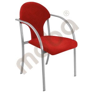 Chair Visa alu - red