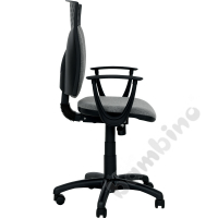 Stillo swivel chair, black-grey