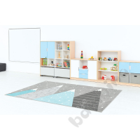 Quadro - L cabinet with 2 shelves