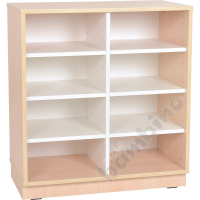 Quadro - M cabinet with partition and shelf