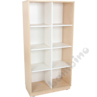 Quadro - XL cabinet with partition and 3 shelves