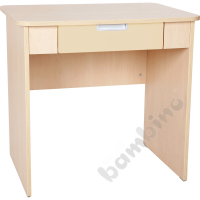 Quadro - desk with wide drawer - beige