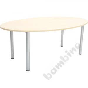 Oval table 100 x 180 cm maple