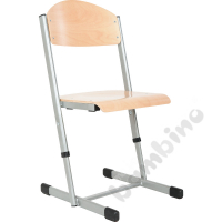 T chair with adjustable height no 4-6 - aluminium