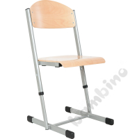 T chair with adjustable height no 4-6 - aluminium