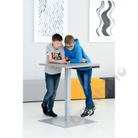 Square table 70 x 70 cm with height adjustment - grey