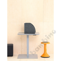 Square table 70 x 70 cm with height adjustment - grey