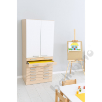 Cabinet Grande M with 8 wide drawers - maple